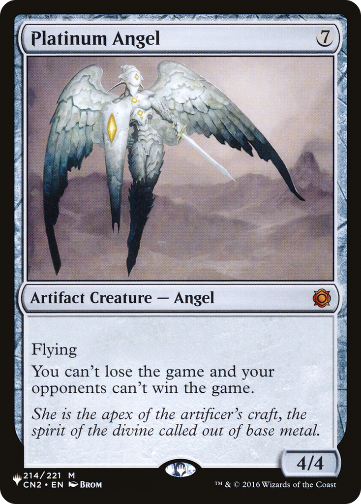 Magic: The Gathering - Platinum Angel - The List