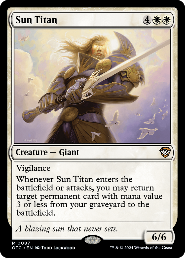 Magic: The Gathering - Sun Titan - Outlaws of Thunder Junction Commander
