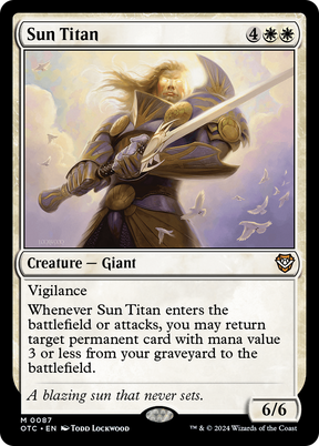 Magic: The Gathering - Sun Titan - Outlaws of Thunder Junction Commander