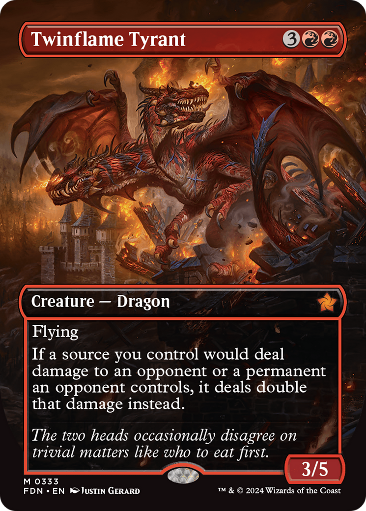 Magic: The Gathering - Twinflame Tyrant Foil - Foundations