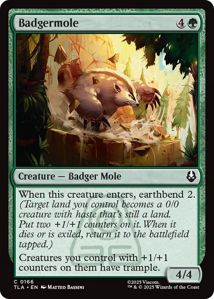Magic: The Gathering - Badgermole Foil - Avatar: The Last Airbender
