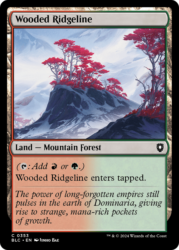 Magic: The Gathering - Wooded Ridgeline - Bloomburrow Commander