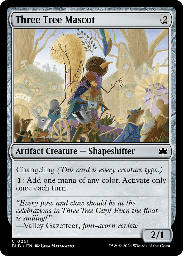 Magic: The Gathering - Three Tree Mascot Foil - Bloomburrow
