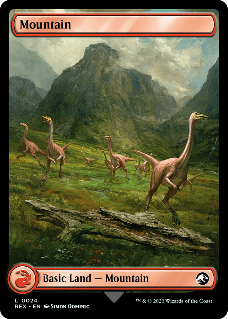 Magic: The Gathering - Mountain // Mountain Foil - Jurassic World Collection