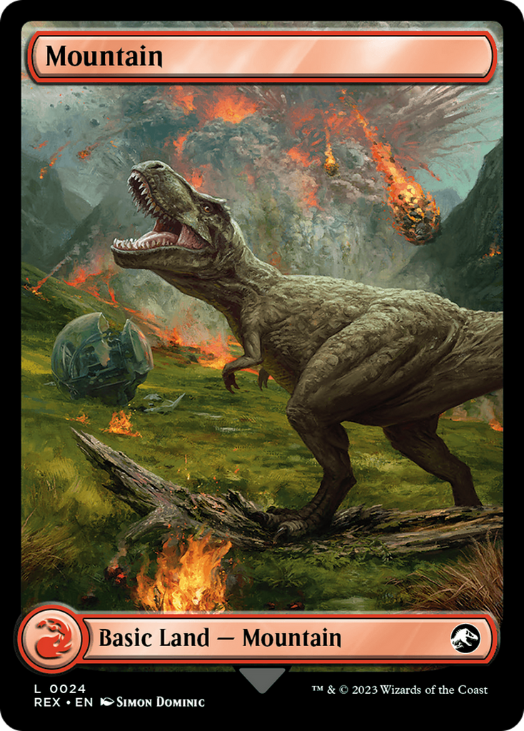 Magic: The Gathering - Mountain // Mountain Foil - Jurassic World Collection