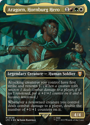 Magic: The Gathering - Aragorn, Hornburg Hero Foil - Tales of Middle-earth Commander