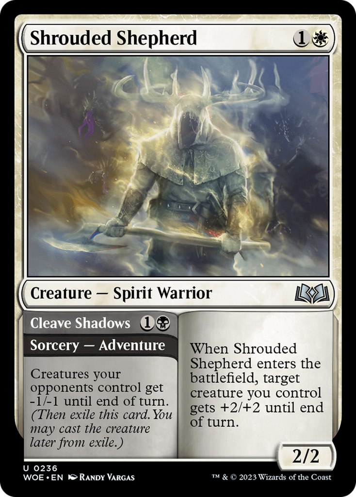 Magic: The Gathering - Shrouded Shepherd // Cleave Shadows Foil - Wilds of Eldraine