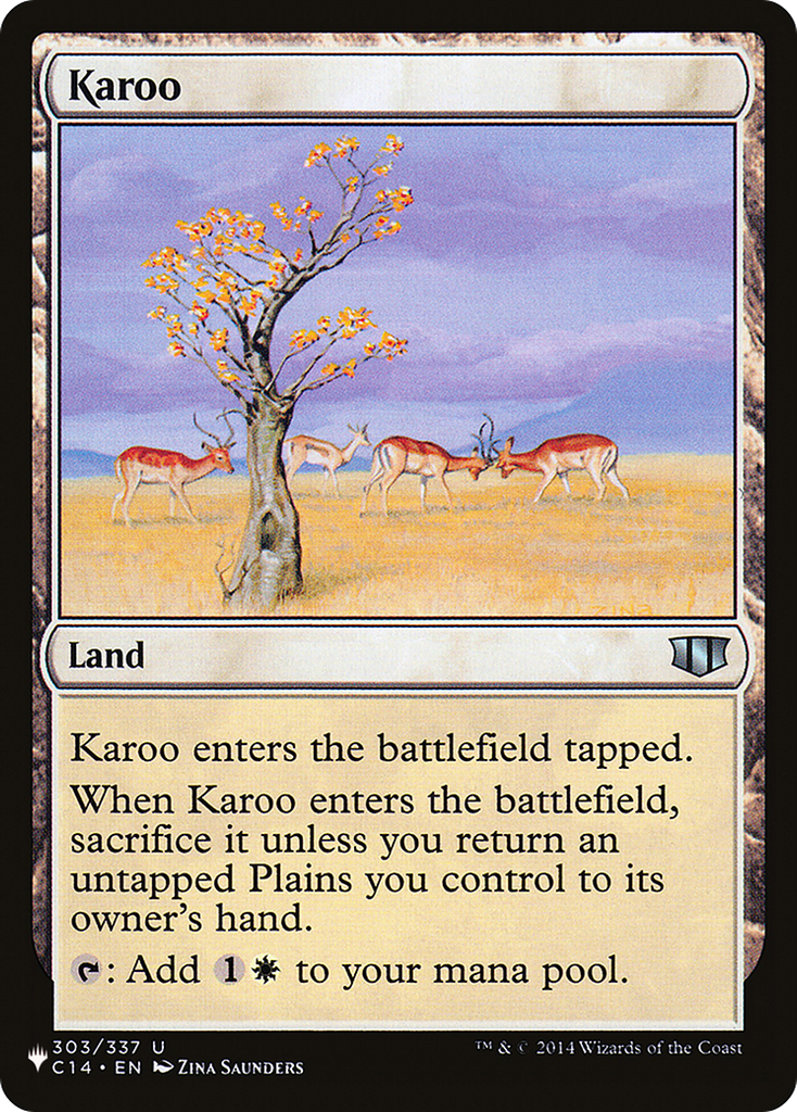 Magic: The Gathering - Karoo - The List