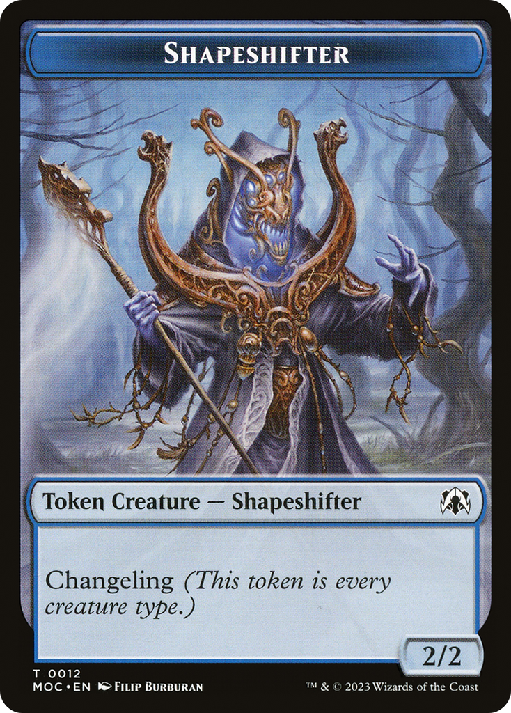 Magic: The Gathering - Shapeshifter Token - March of the Machine Commander Tokens