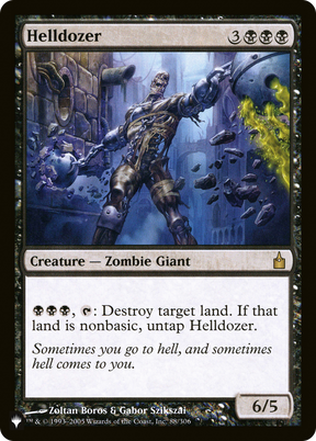 Magic: The Gathering - Helldozer - The List
