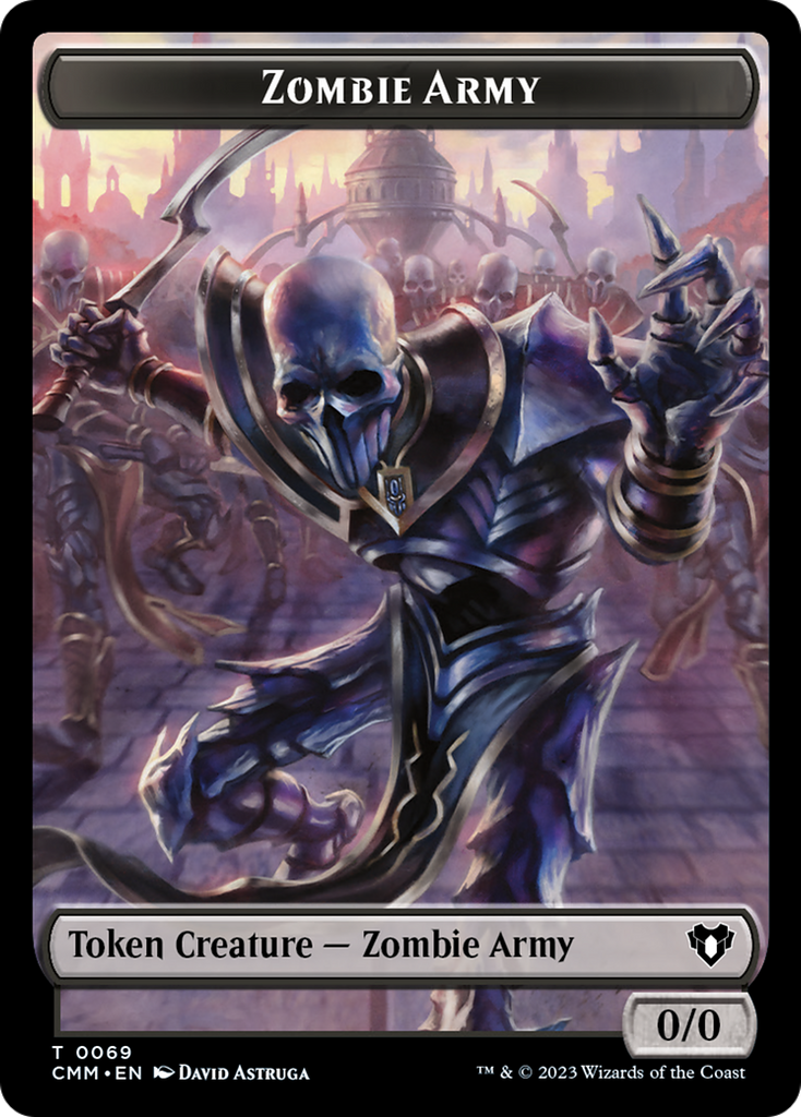 Magic: The Gathering - Zombie Army Token - Commander Masters Tokens