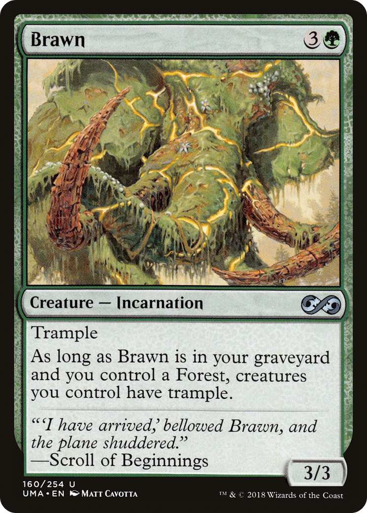 Magic: The Gathering - Brawn Foil - Ultimate Masters