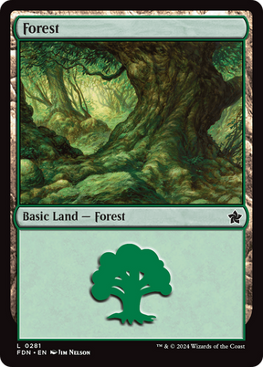 Magic: The Gathering - Forest #281 Foil - Foundations