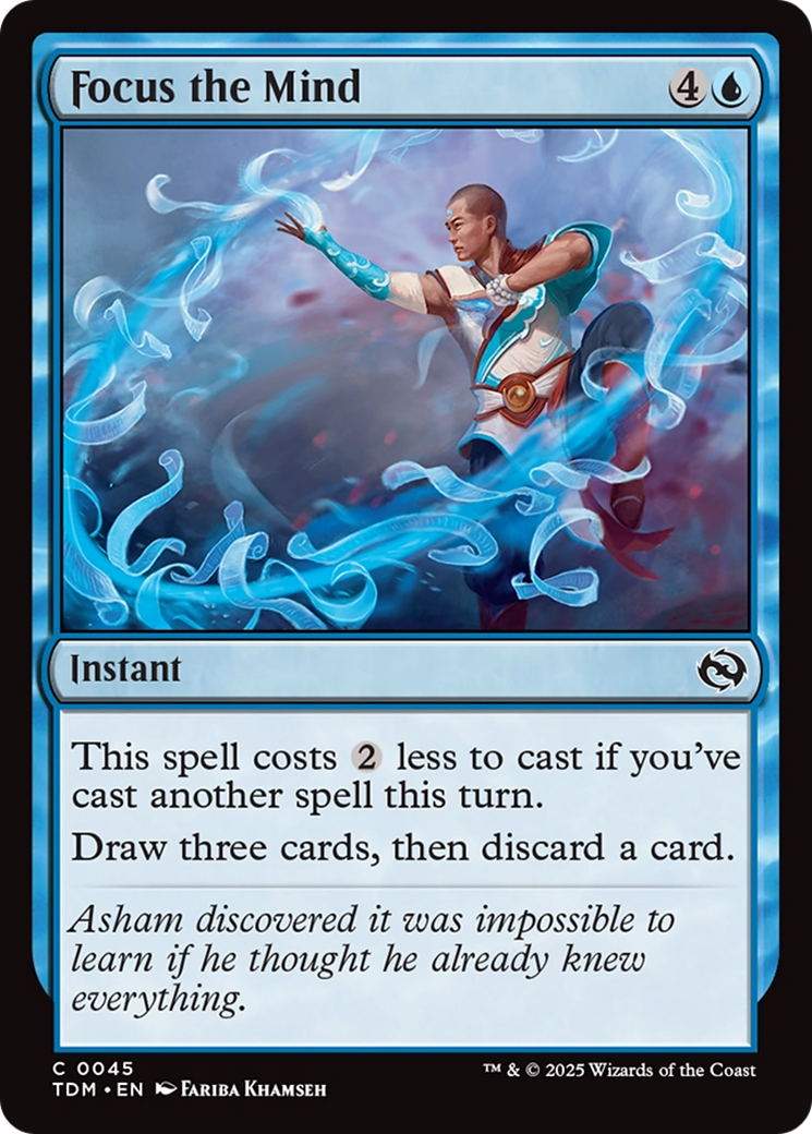 Magic: The Gathering - Focus the Mind Foil - Tarkir: Dragonstorm