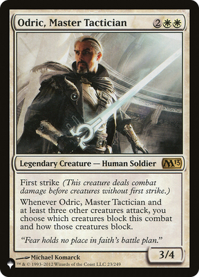 Magic: The Gathering - Odric, Master Tactician - The List