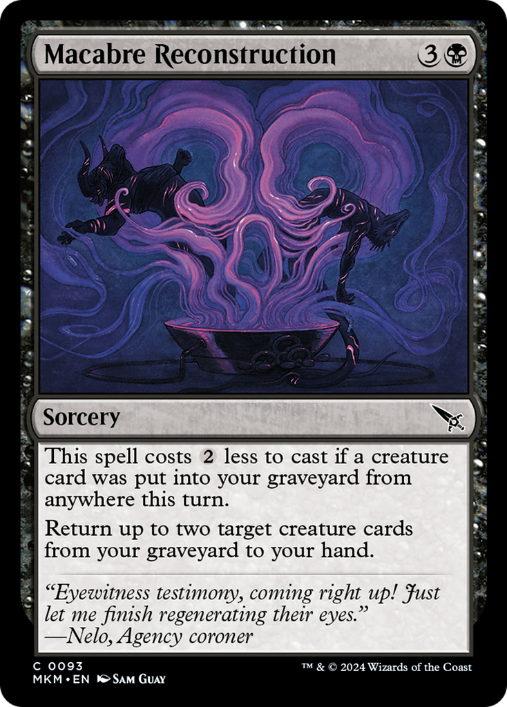 Magic: The Gathering - Macabre Reconstruction Foil - Murders at Karlov Manor