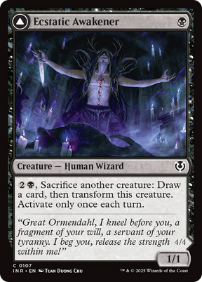 Magic: The Gathering - Ecstatic Awakener // Awoken Demon Foil - Innistrad Remastered