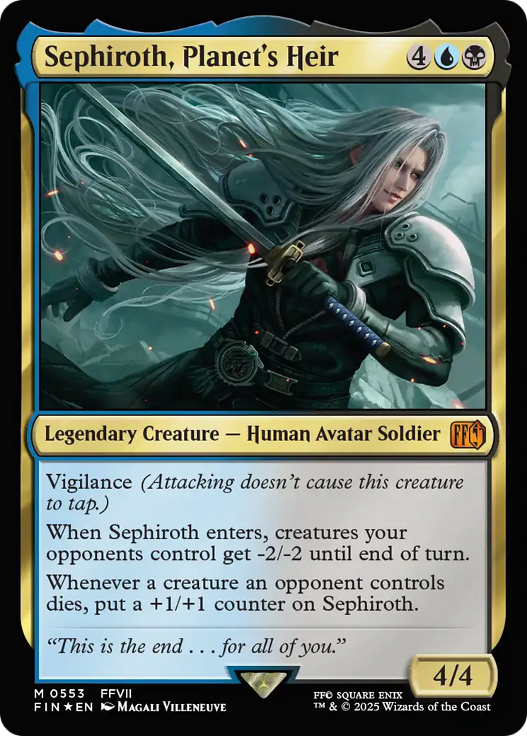 Magic: The Gathering - Sephiroth, Planet's Heir Foil - Final Fantasy