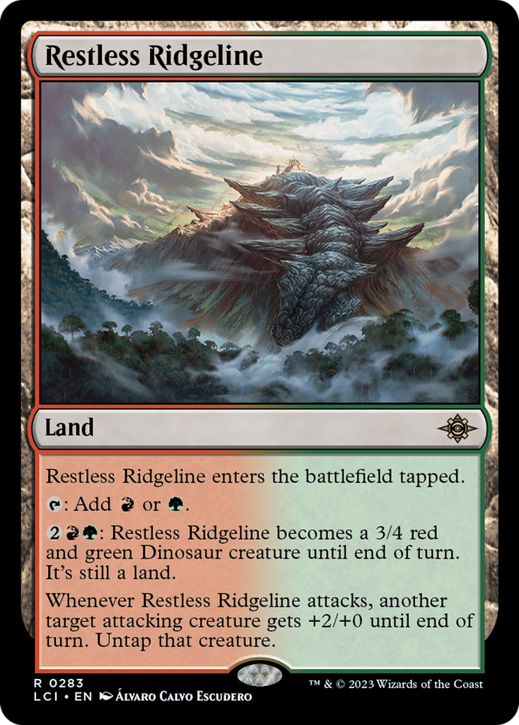 Magic: The Gathering - Restless Ridgeline Foil - The Lost Caverns of Ixalan