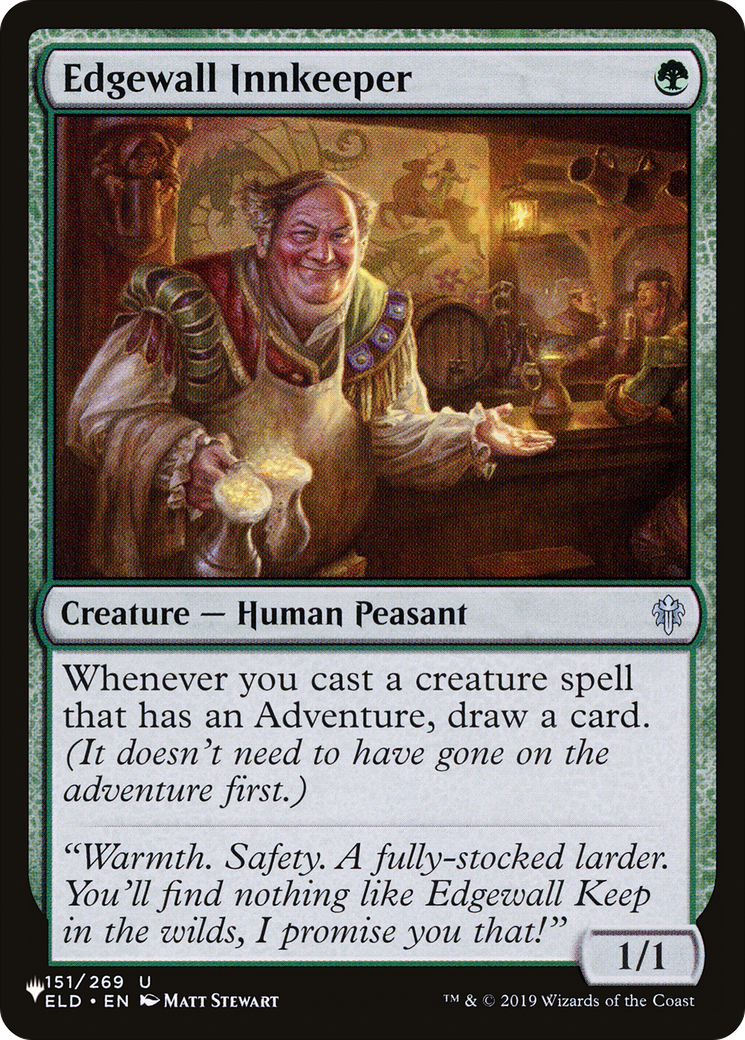 Magic: The Gathering - Edgewall Innkeeper - The List
