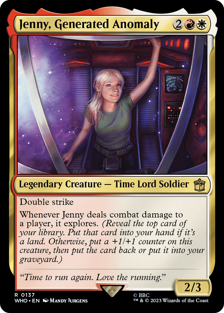 Magic: The Gathering - Jenny, Generated Anomaly Foil - Doctor Who
