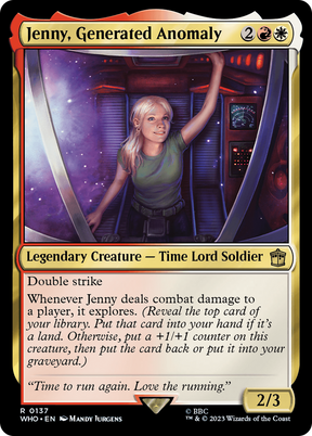 Magic: The Gathering - Jenny, Generated Anomaly Foil - Doctor Who