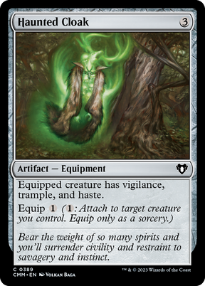 Magic: The Gathering - Haunted Cloak Foil - Commander Masters