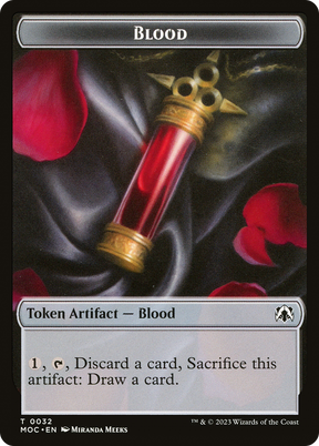 Magic: The Gathering - Blood Token - March of the Machine Commander Tokens