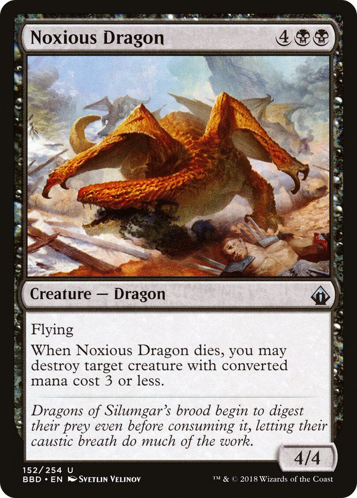 Magic: The Gathering - Noxious Dragon Foil - Battlebond