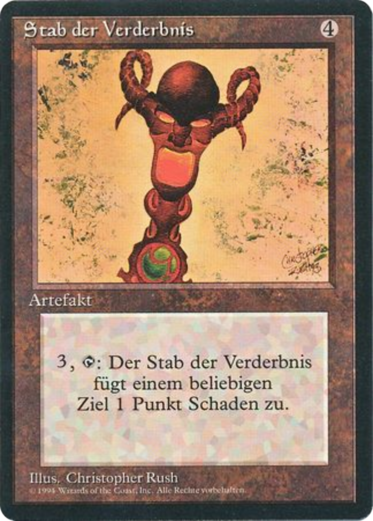 Magic: The Gathering - Stab des Verderbens - Foreign Black Border