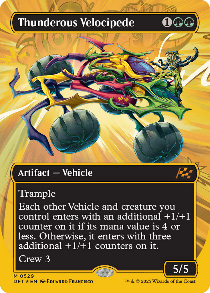 Magic: The Gathering - Thunderous Velocipede Foil - Aetherdrift