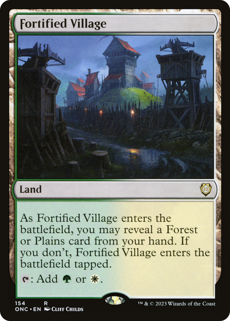 Magic: The Gathering - Fortified Village - Phyrexia: All Will Be One Commander