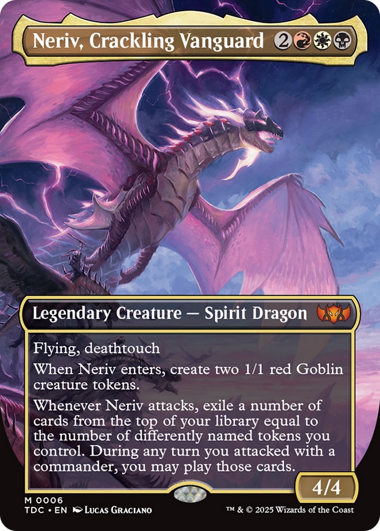Magic: The Gathering - Neriv, Crackling Vanguard Foil - Tarkir: Dragonstorm Commander