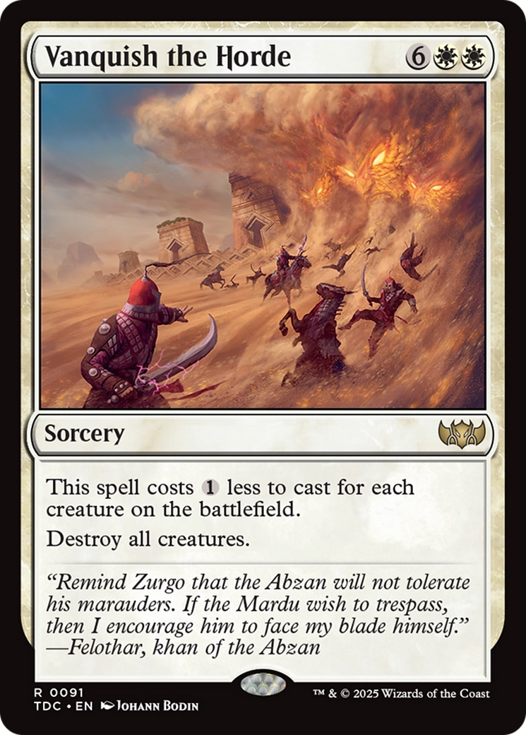 Magic: The Gathering - Vanquish the Horde - Tarkir: Dragonstorm Commander
