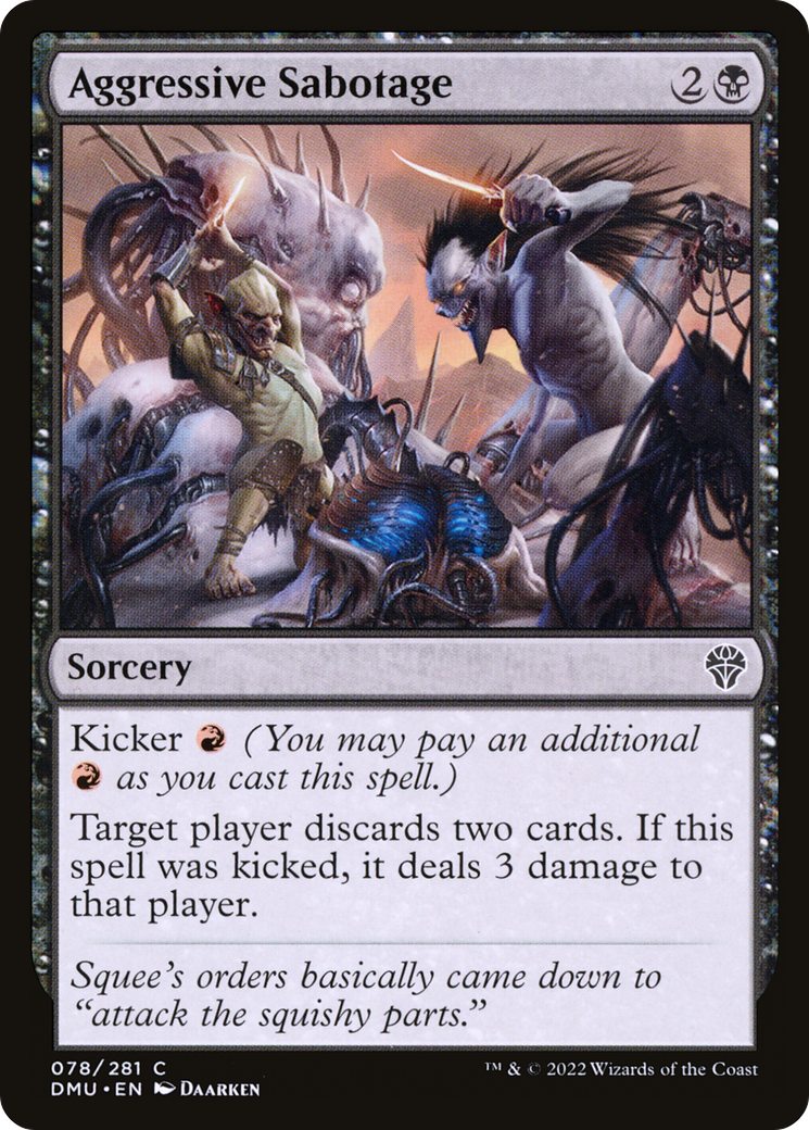 Magic: The Gathering - Aggressive Sabotage Foil - Dominaria United