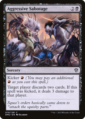 Magic: The Gathering - Aggressive Sabotage Foil - Dominaria United