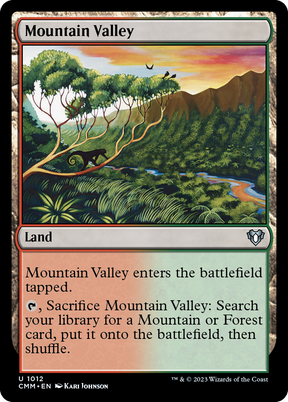 Magic: The Gathering - Mountain Valley - Commander Masters