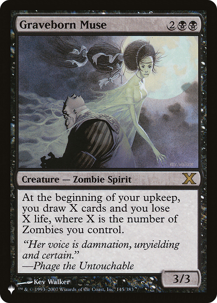 Magic: The Gathering - Graveborn Muse - The List