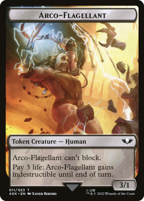Magic: The Gathering - Arco-Flagellant Token - Warhammer 40000 Tokens