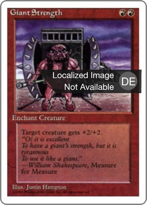 Magic: The Gathering - Riesenstärke - Fourth Edition