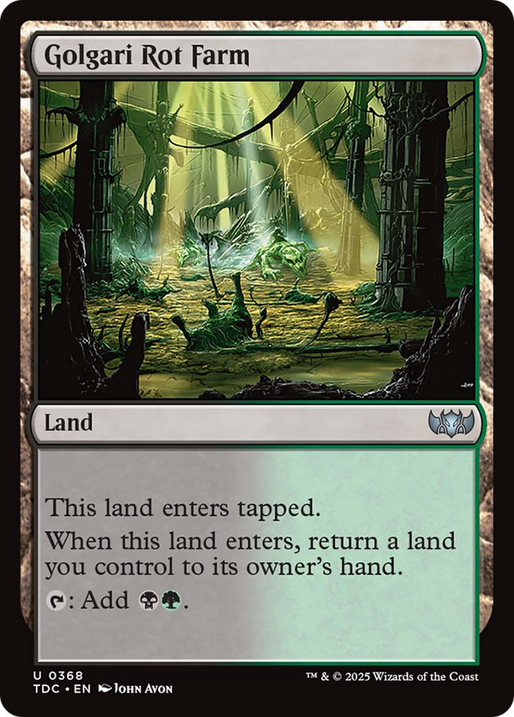 Magic: The Gathering - Golgari Rot Farm - Tarkir: Dragonstorm Commander