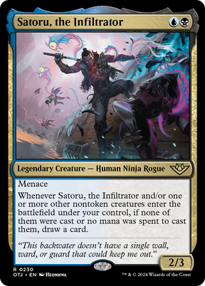 Magic: The Gathering - Satoru, the Infiltrator Foil - Outlaws of Thunder Junction