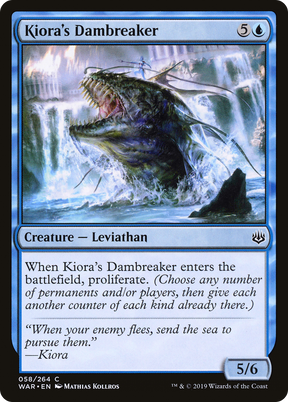 Magic: The Gathering - Kiora's Dambreaker Foil - War of the Spark
