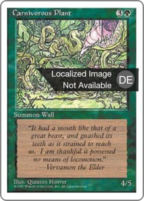 Magic: The Gathering - Fleischfressende Pflanze - Fourth Edition