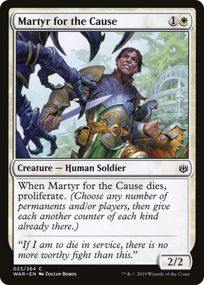 Magic: The Gathering - Martyr for the Cause Foil - War of the Spark