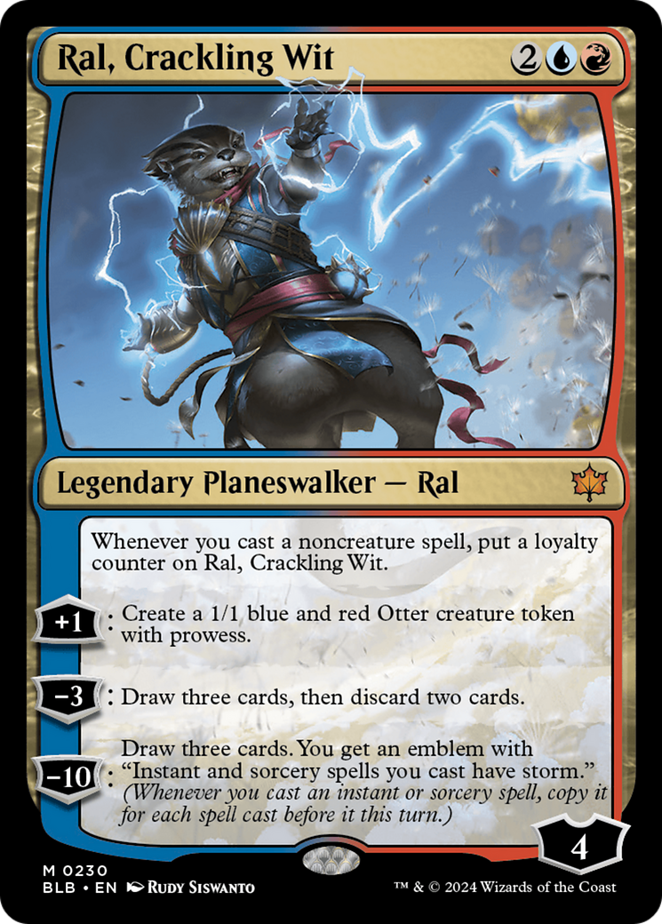 Magic: The Gathering - Ral, Crackling Wit Foil - Bloomburrow