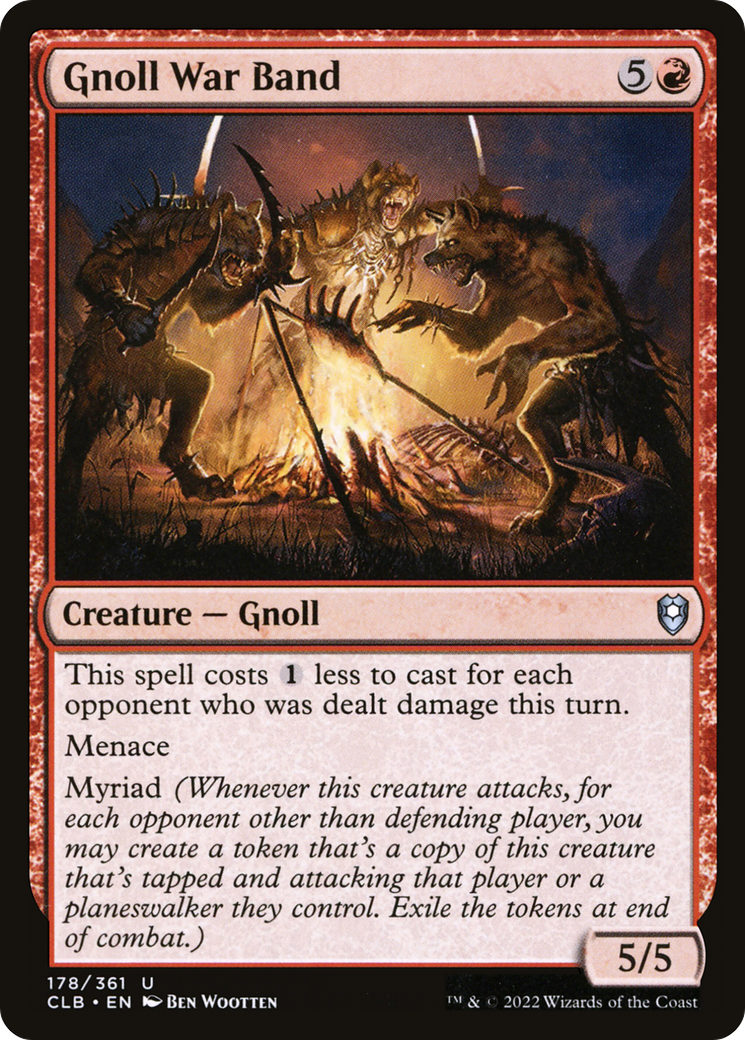 Magic: The Gathering - Gnoll War Band - Commander Legends: Battle for Baldur's Gate