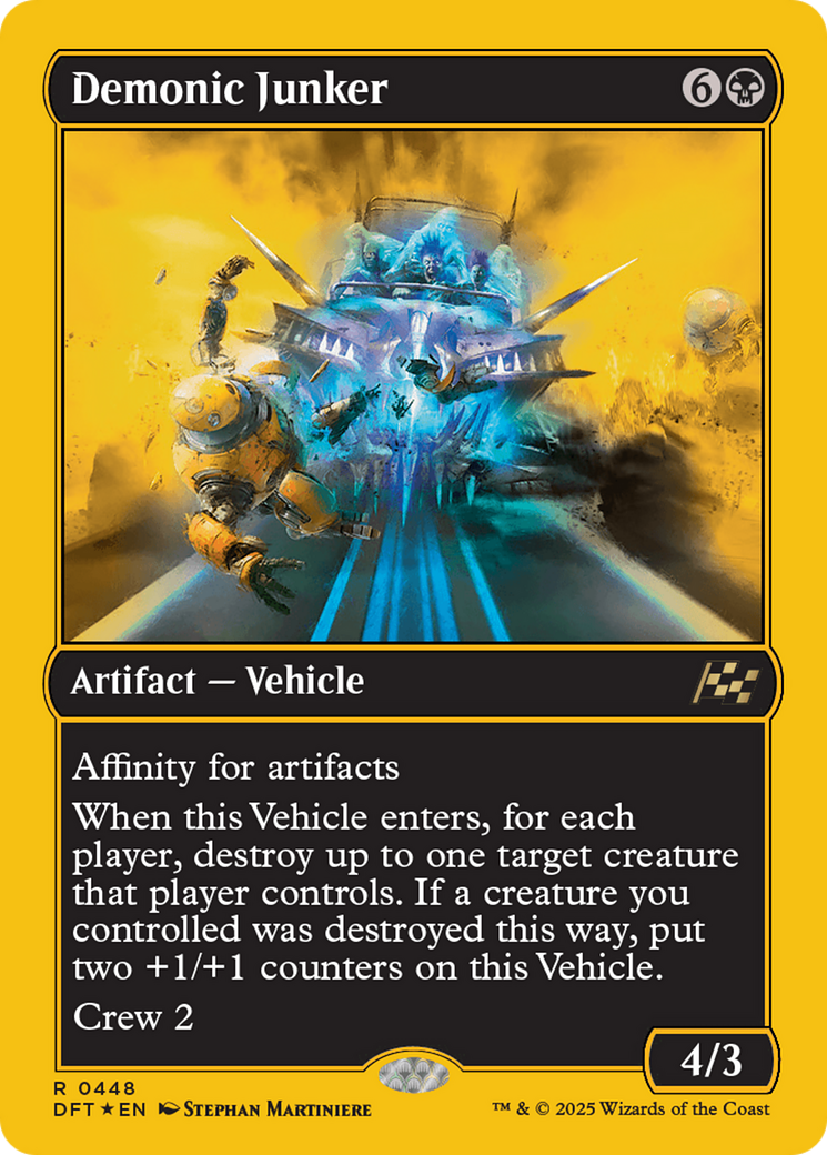 Magic: The Gathering - Demonic Junker Foil - Aetherdrift