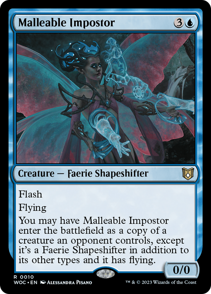 Magic: The Gathering - Malleable Impostor Foil - Wilds of Eldraine Commander
