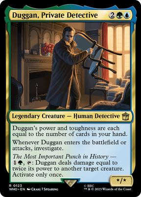 Magic: The Gathering - Duggan, Private Detective Foil - Doctor Who